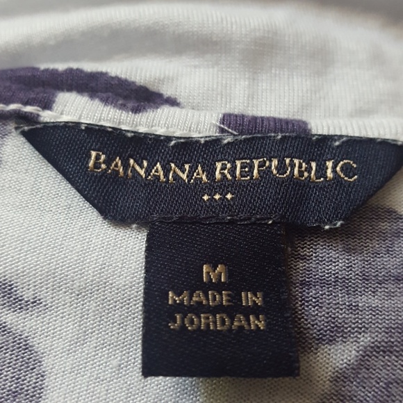 Banana Republic💙 Black/White/Gray Tunic Tee - Picture 7 of 7